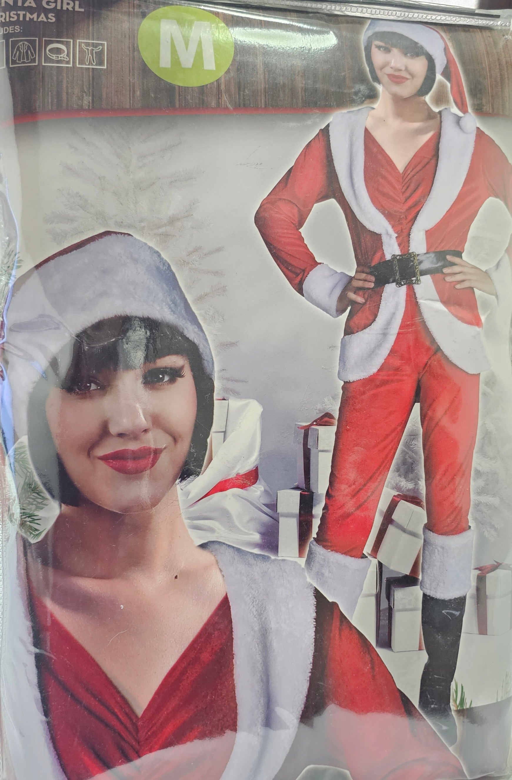 DISFRAZ SANTA MUJER PANTALONES