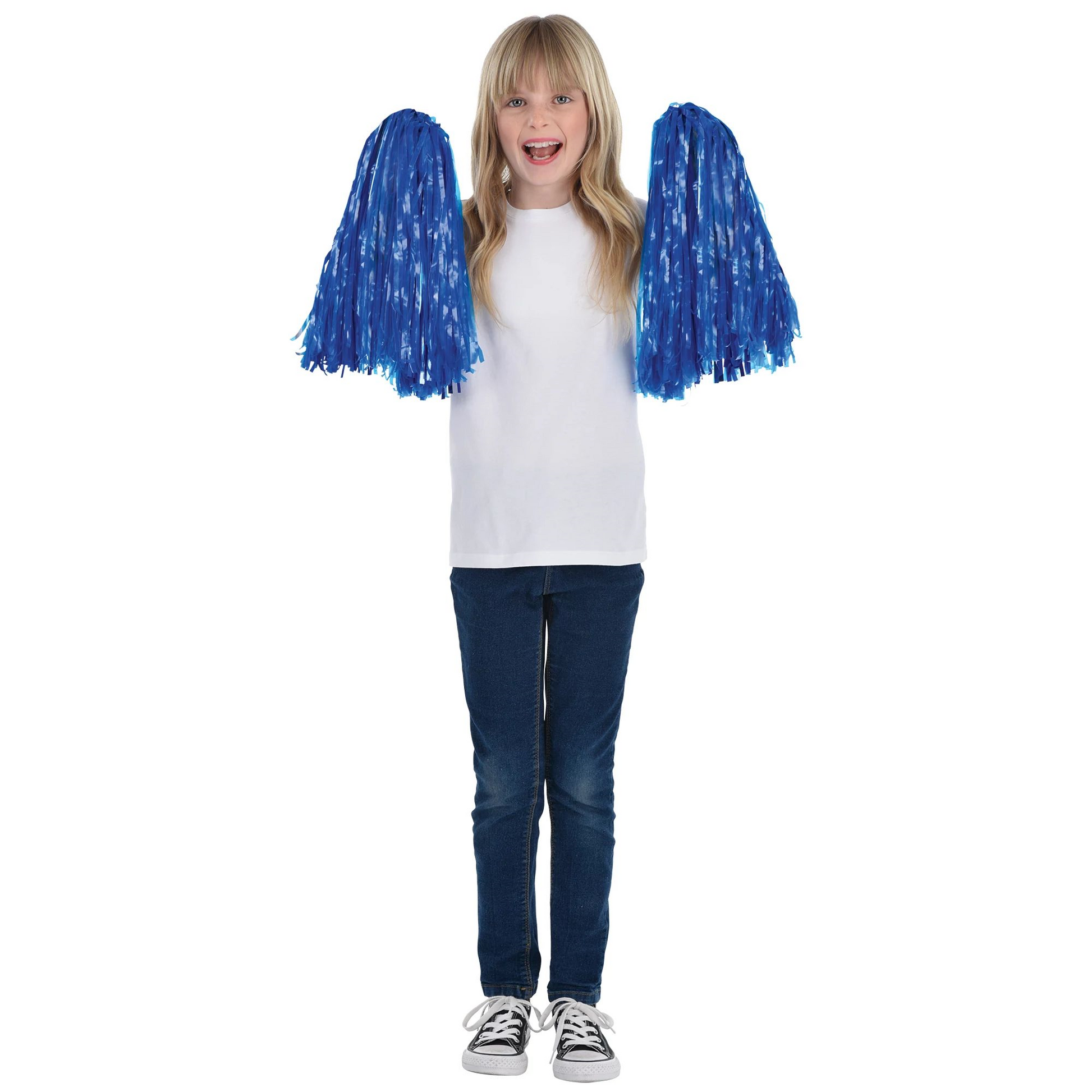 2 POMPOM AZUL 40CM