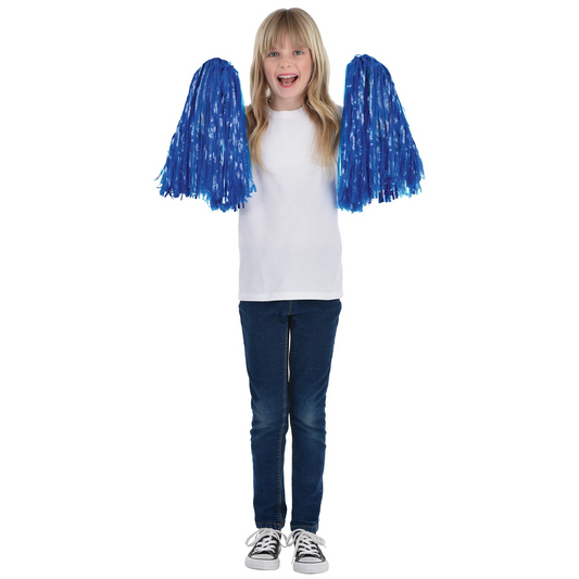 2 POMPOM AZUL 40CM