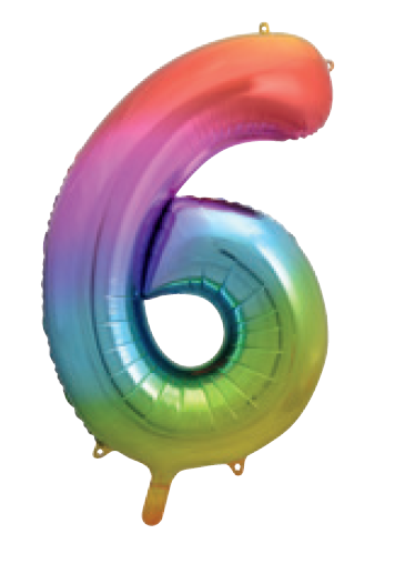 GLOBO FORMA N.6 ARCOIRIS PAS