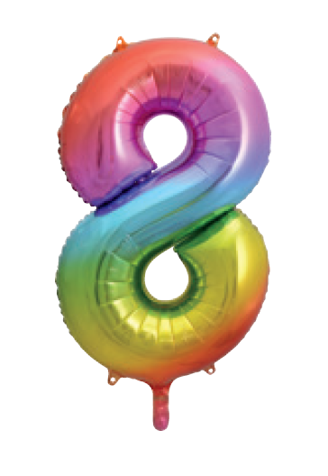 GLOBO FORMA N.8 ARCOIRIS PAS