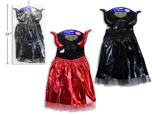SET DISFRAZ DIABLESA ROJO/NEGR