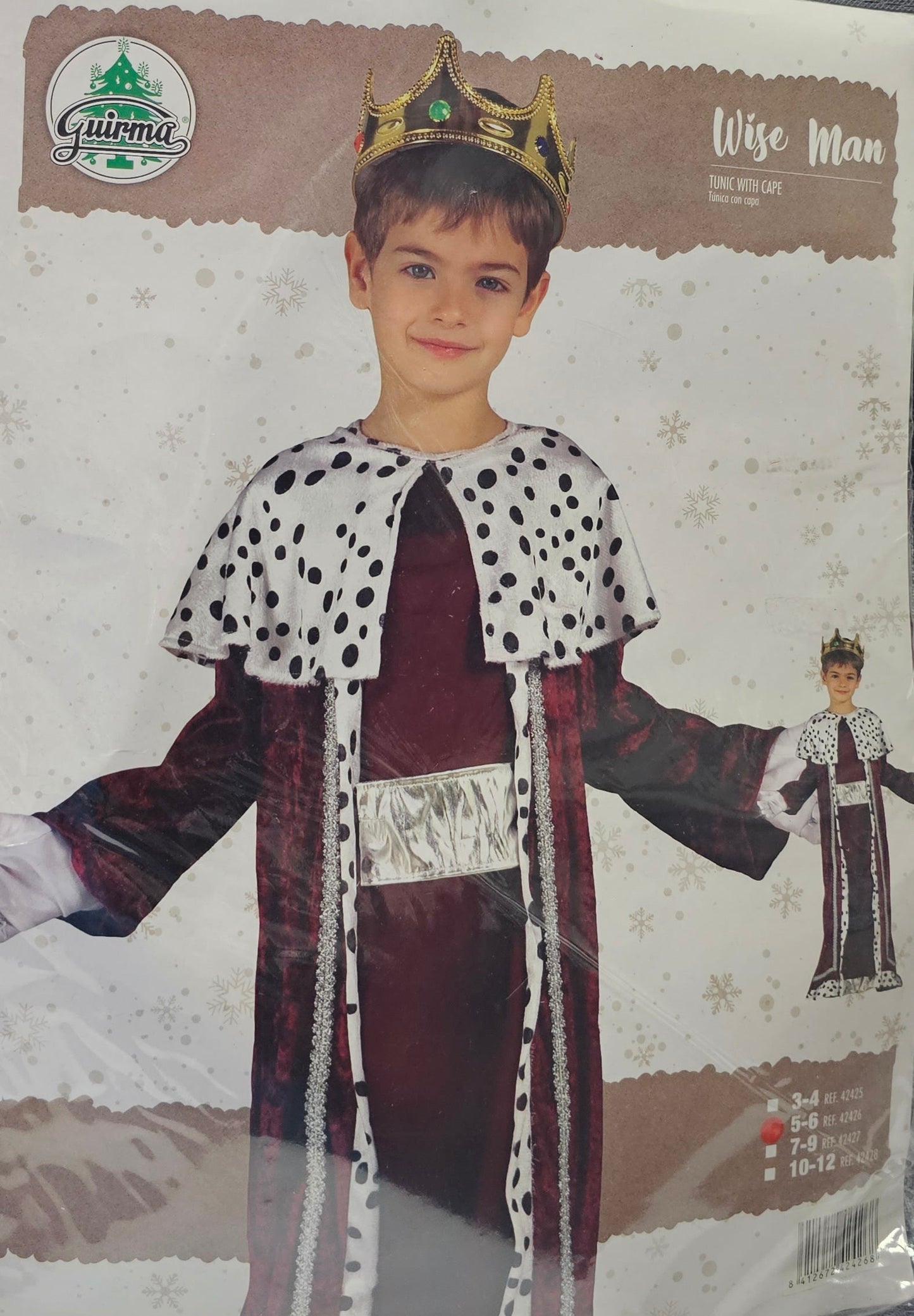 DISFRAZ REY MAGO ROJO (5-6 AÑO