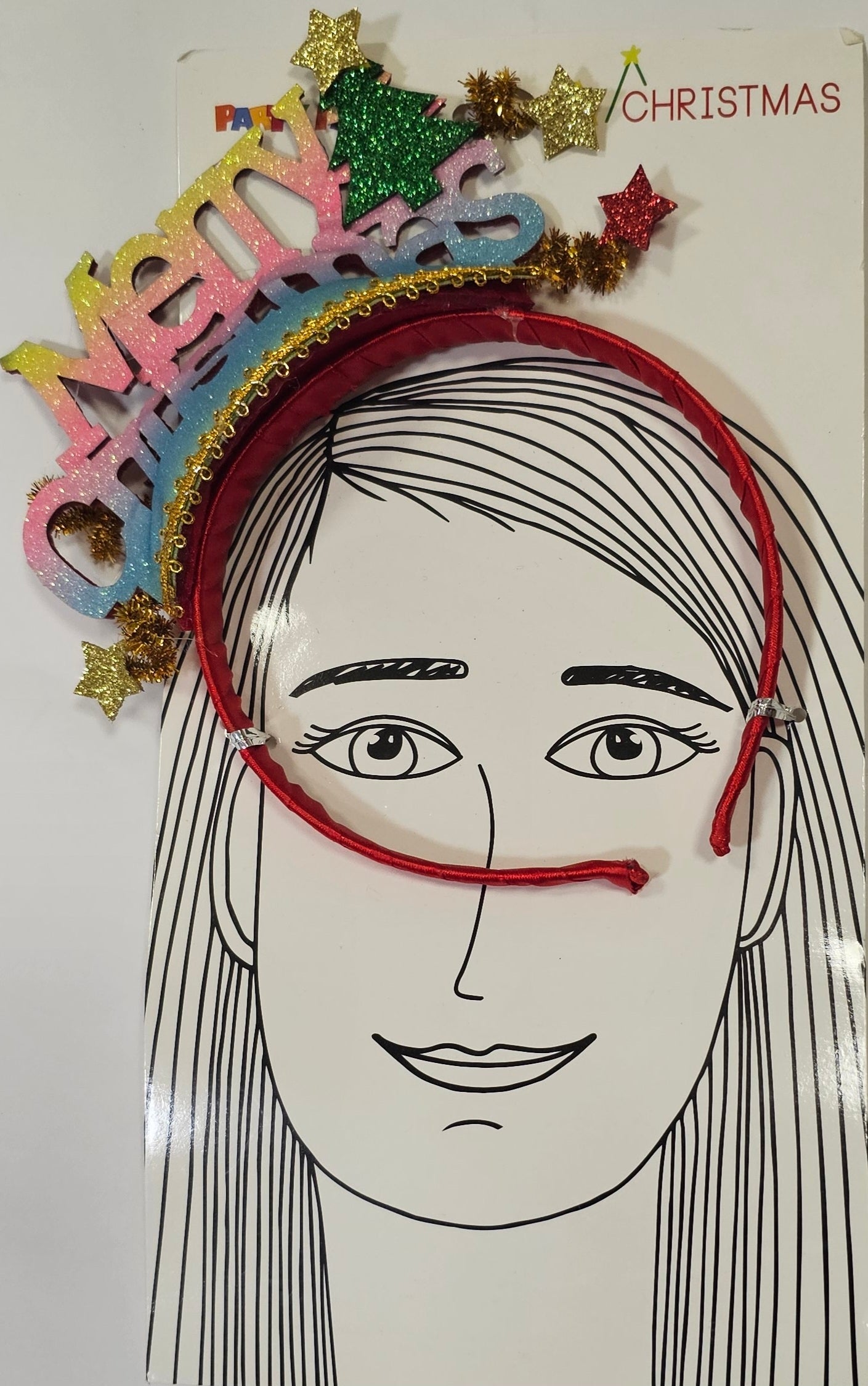 DIADEMA MERRY CHRISTMAS PASTEL