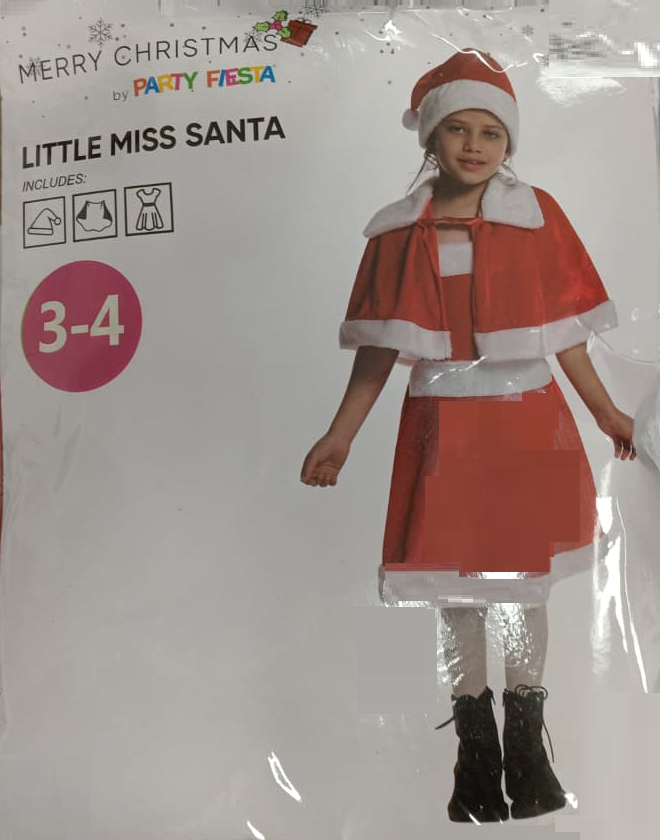 DISFRAZ SANTA NIÑA (3-4 AÑOS)
