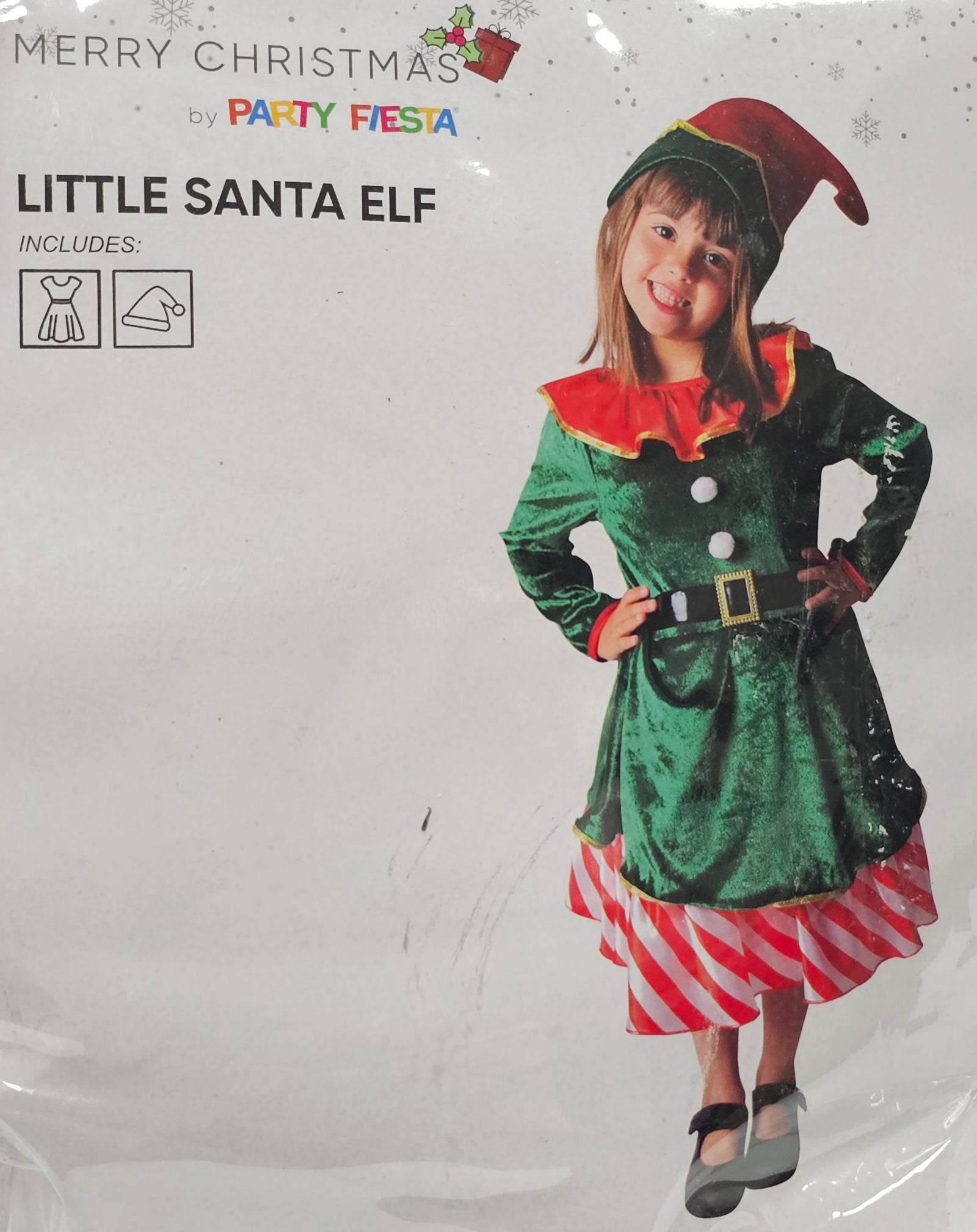 DISFRAZ ELFO DELUXE NIÑA (1-2