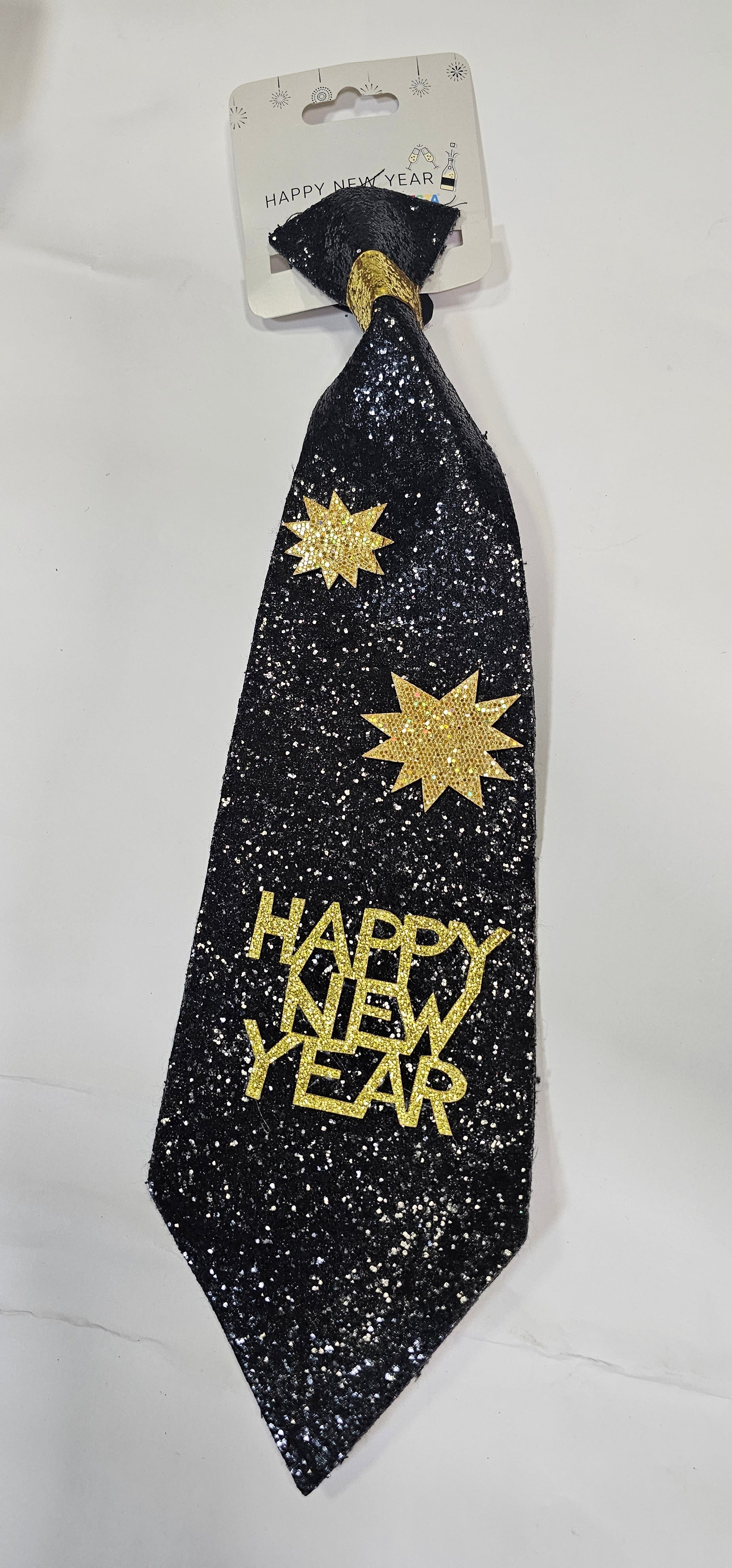 CORBATA HAPPY NEW YEAR NEGRA