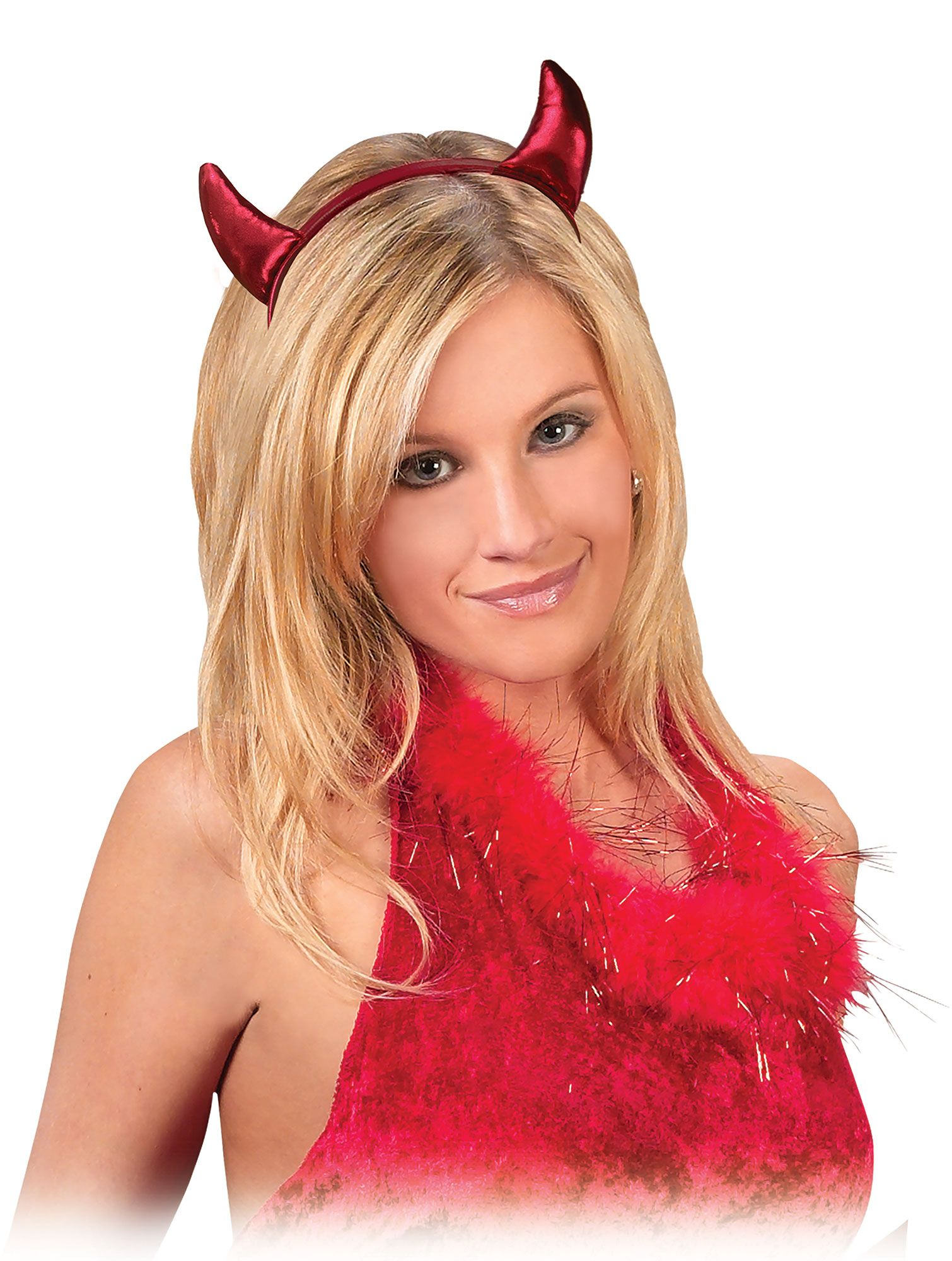 DIADEMA CUERNOS ROJOS