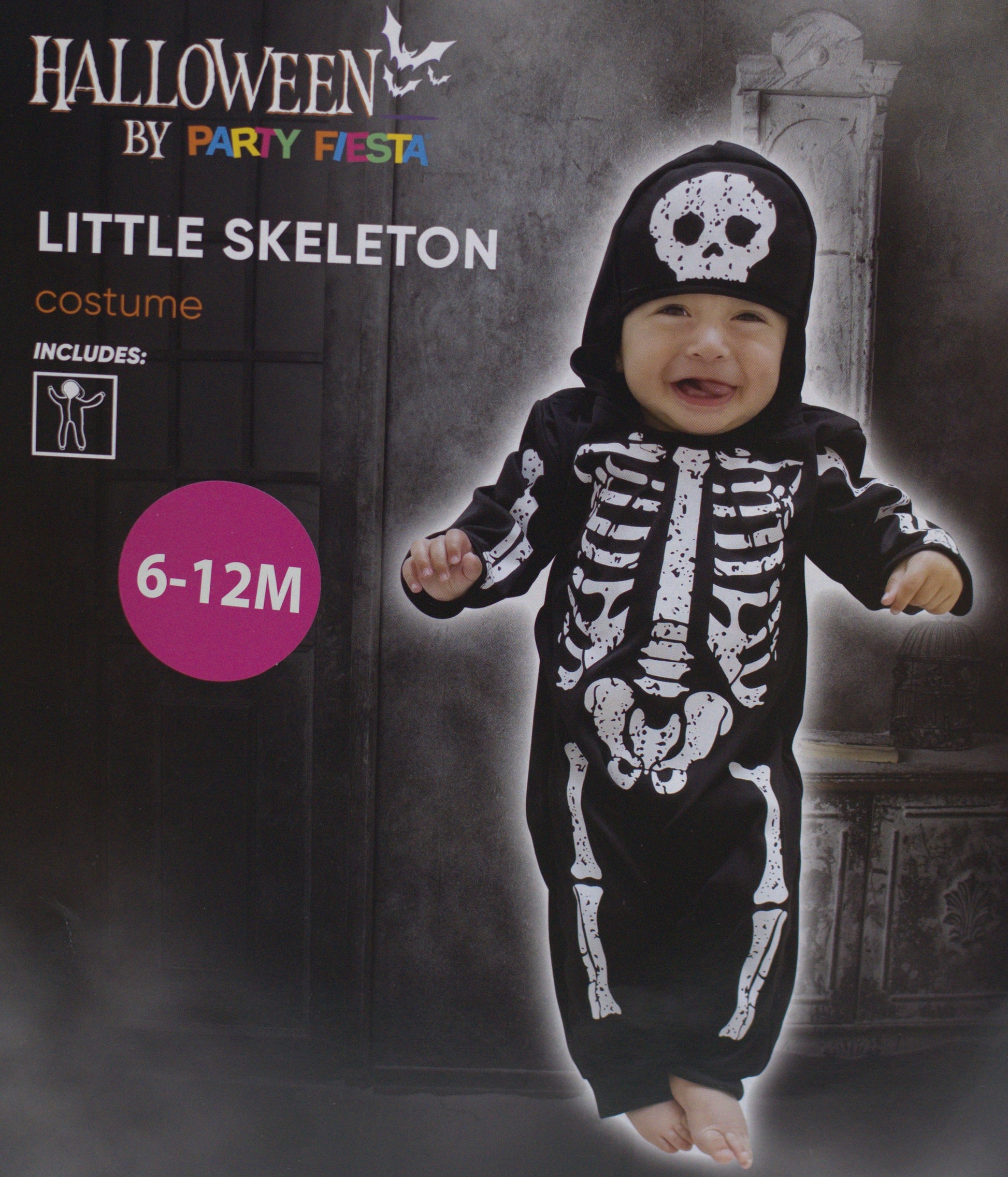 DISFRAZ ESQUELETO (6-12M)