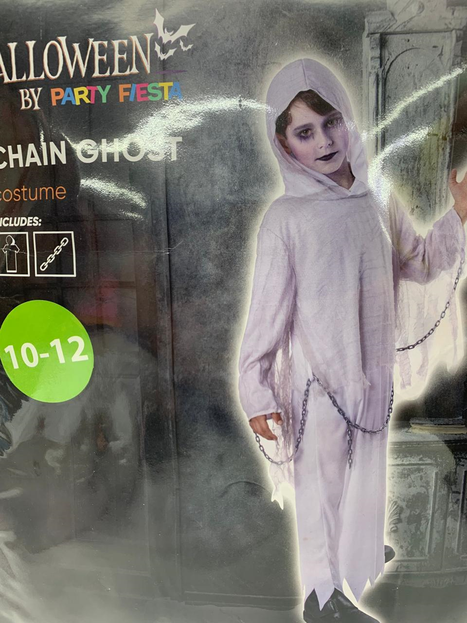 DISFRAZ FANTASMA CADENAS 10-12