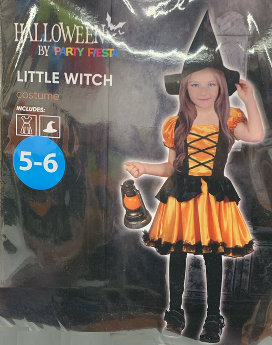 DISFRAZ BRUJA + SOMBRERO (5-6)