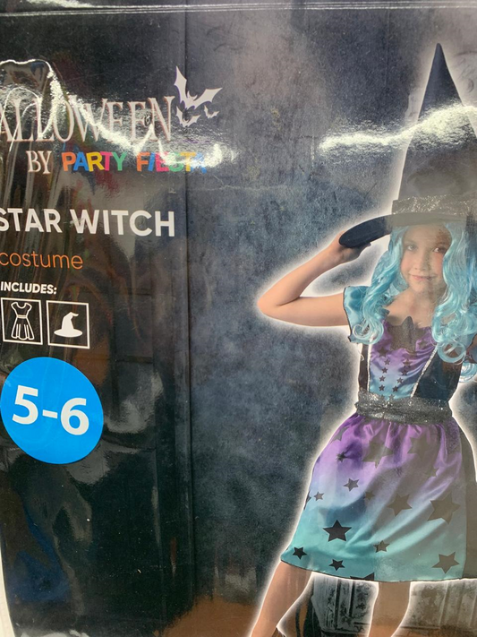 DISFRAZ BRUJITA ESTR ROSA 5-6