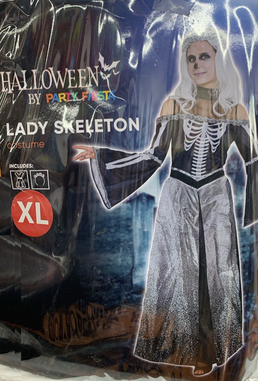 DISFRAZ DAMA ESQUELETO   XL