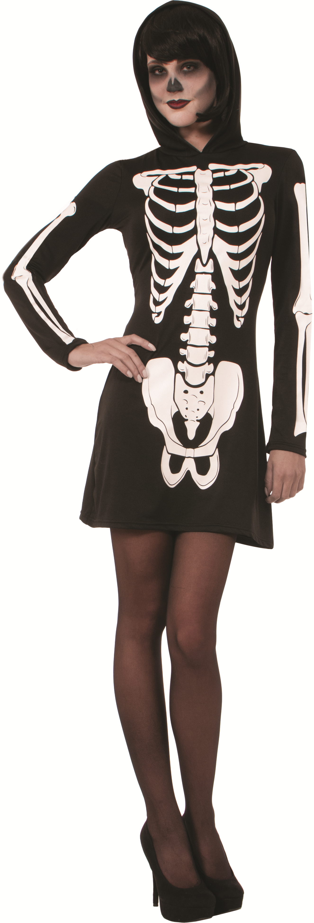 DISFRAZ DAMA ESQUELETO XS