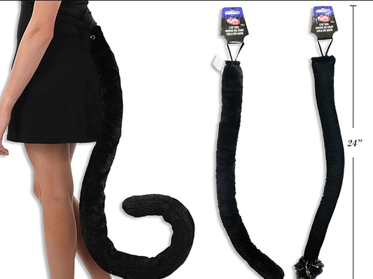 COLA ANIMAL ACOLCHADA NEGRA