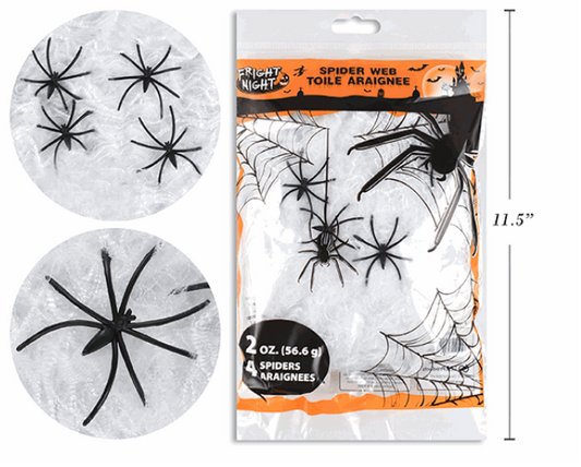 TELARAÑA 2oz 60GR CON 4 ARAÑAS