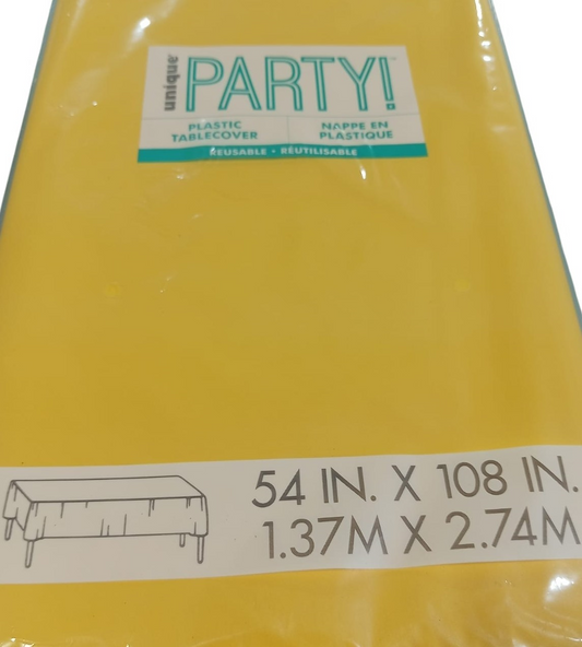 MANTEL PLASTICO AMARILLO A