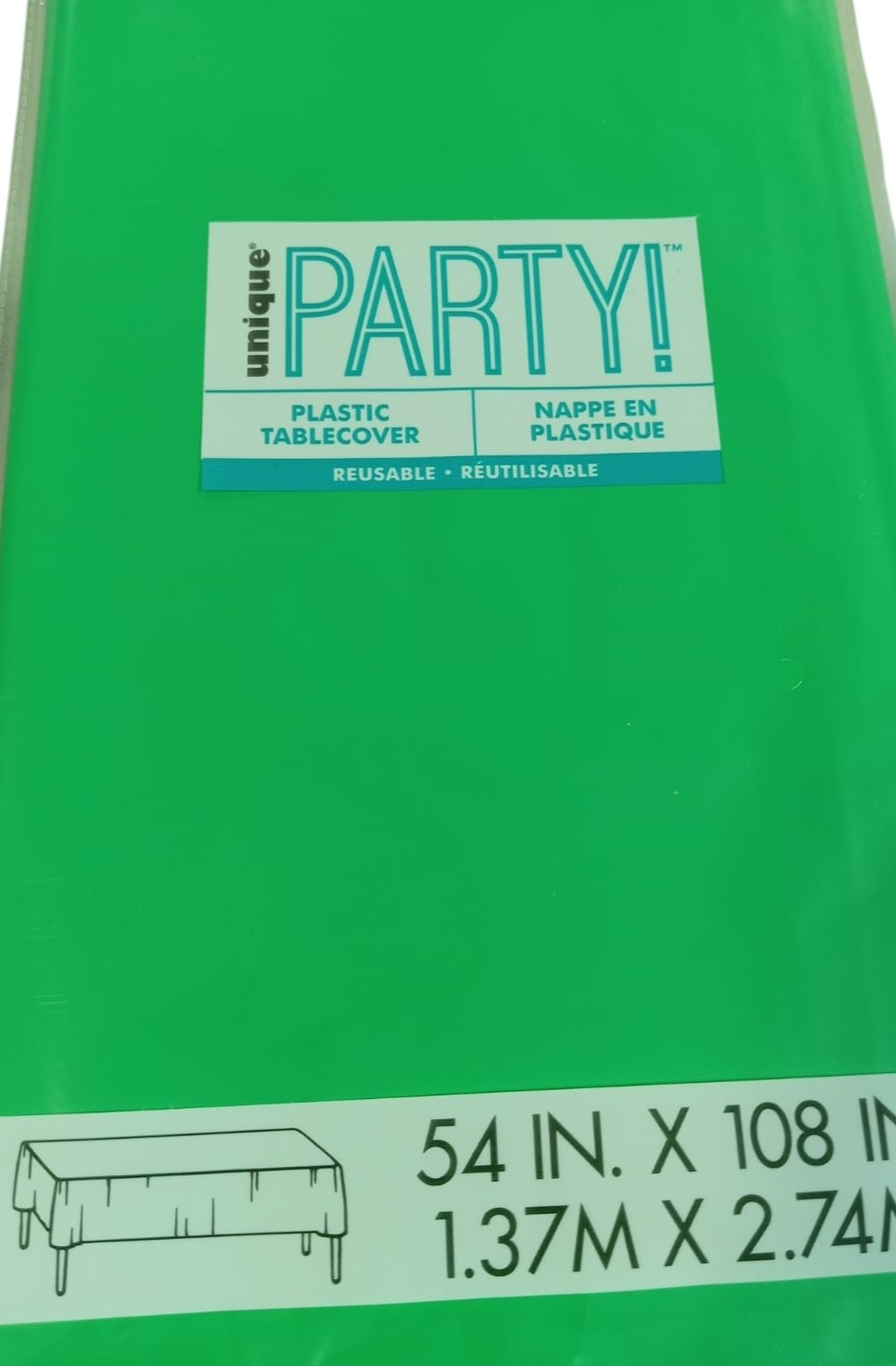MANTEL PLASTICO VERDE
