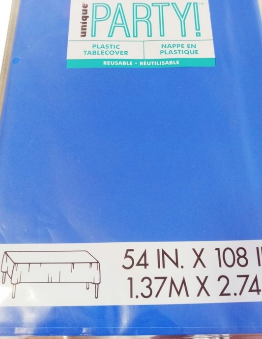 MANTEL PLASTICO AZUL A