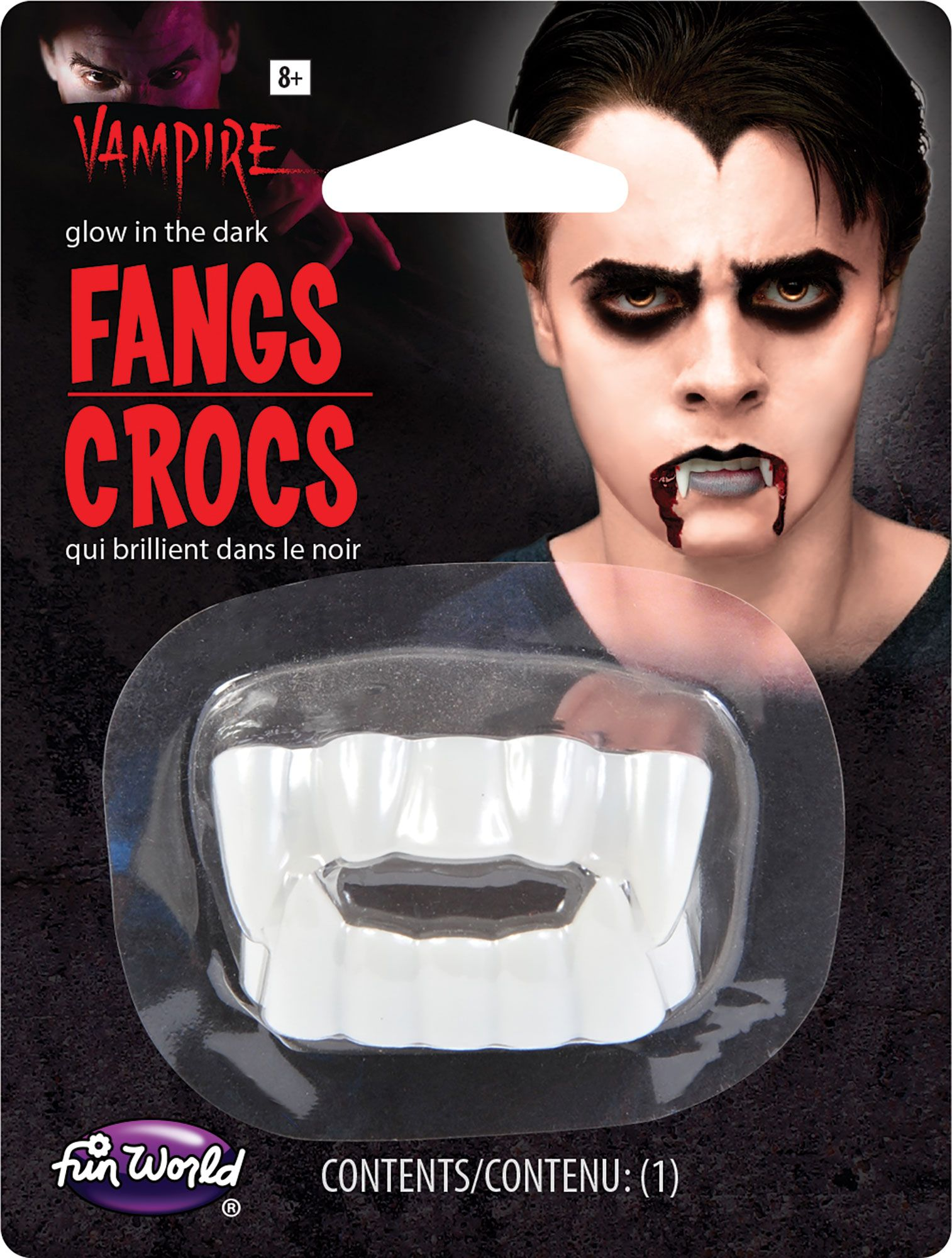 DIENTES VAMPIRO COLMILLO GLOW