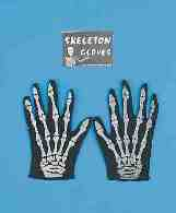 GUANTES ESQUELETO CORTOS INFAN