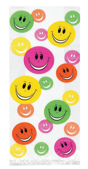 20 BOLSAS CELOFÃN SMILEY