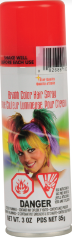 SPRAY PELO ROJO FLUORESCENTE