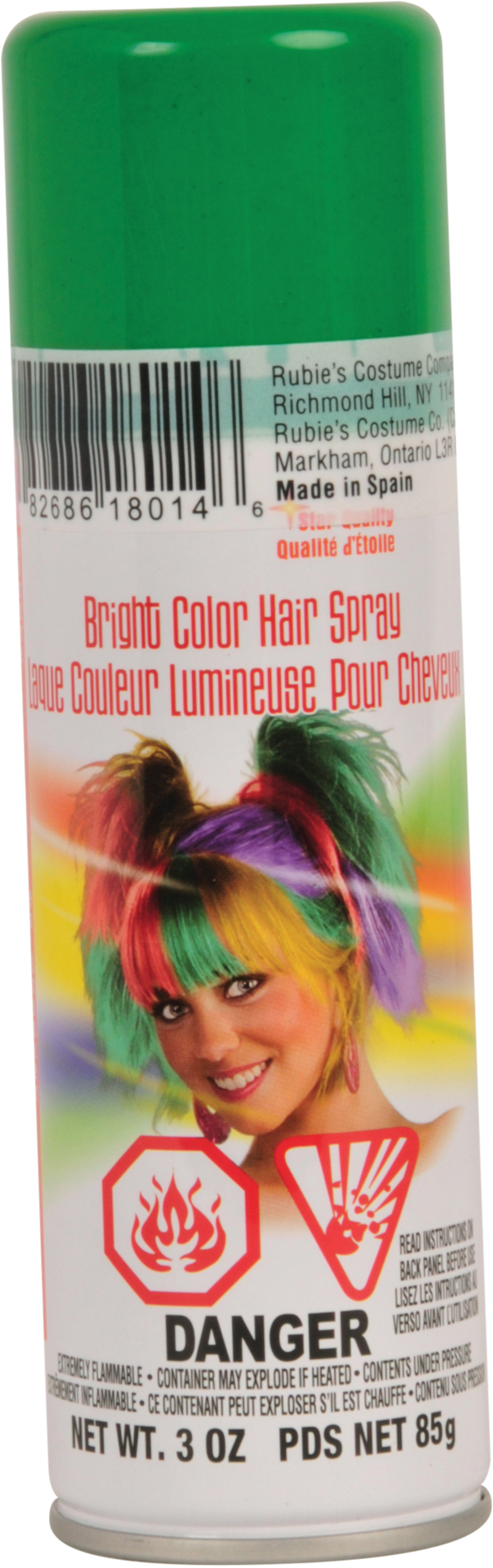 SPRAY PELO VERDE FLUORESCENTE