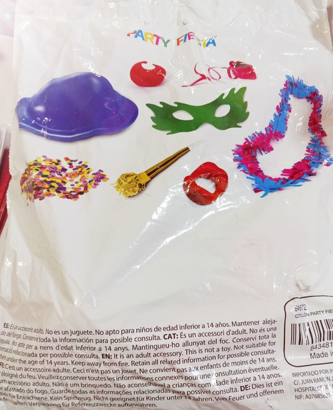 COTILLON PARTY FIESTA LUJO 40X