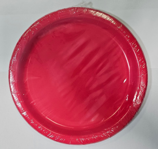 PLATO 8U 23CM ROJO A