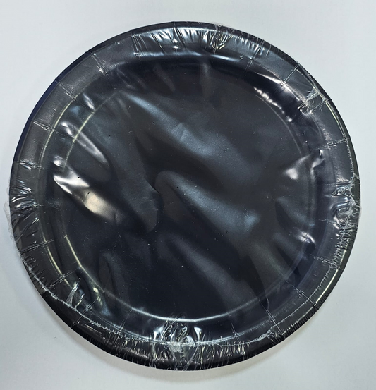 PLATO 8U 18CM NEGRO