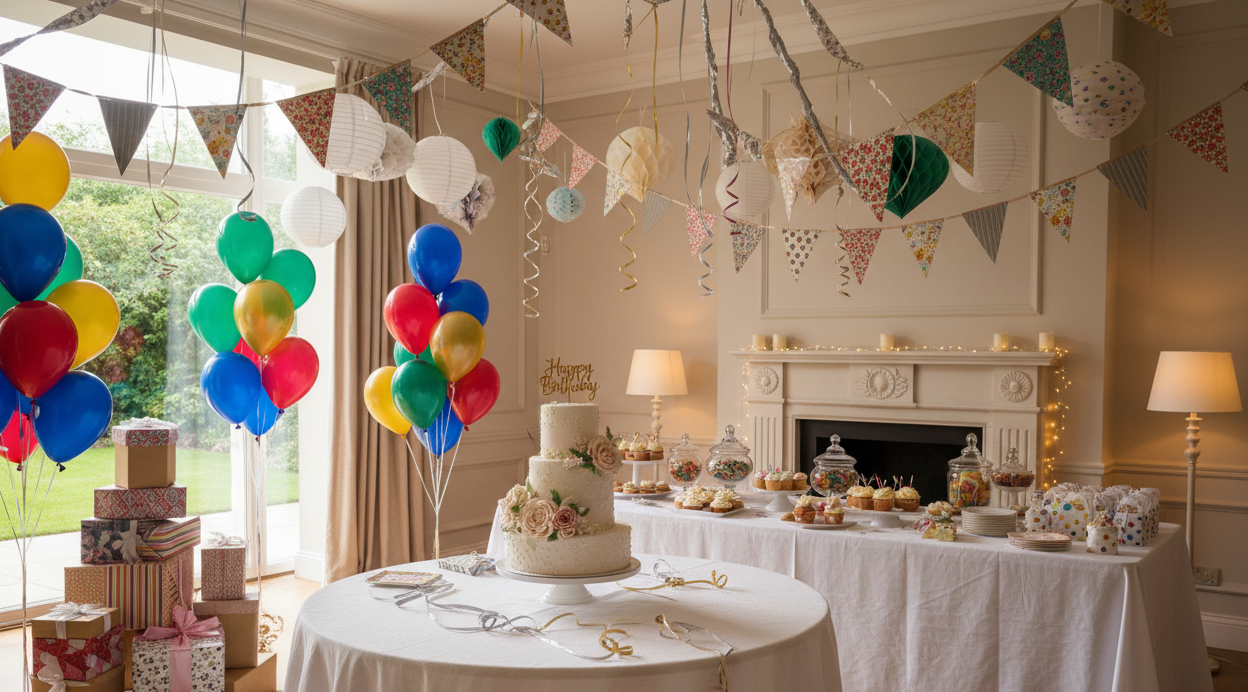 birthday party without people